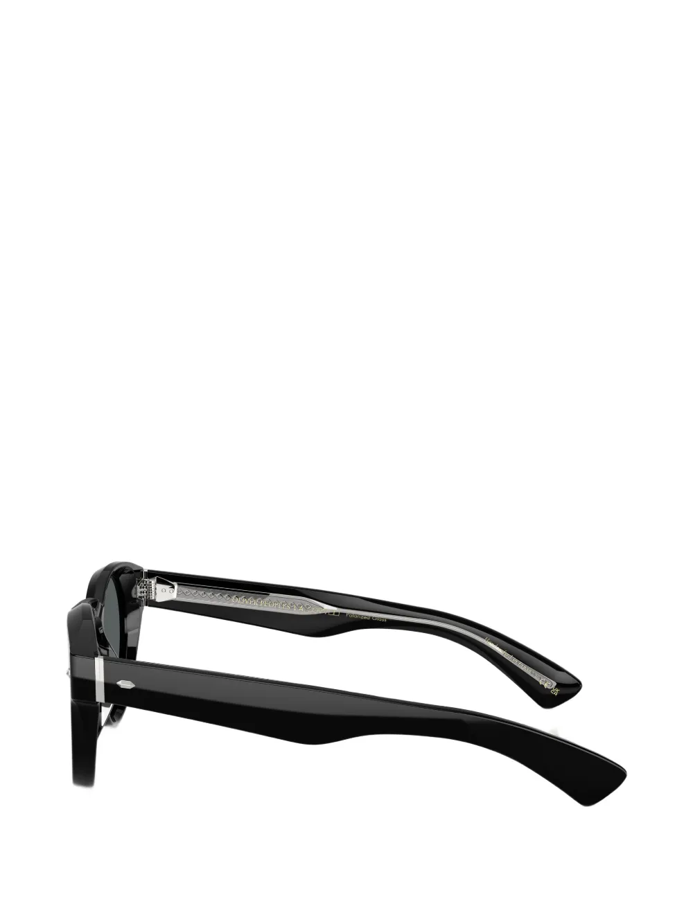 Oliver Peoples Zonnebril met rond montuur Zwart