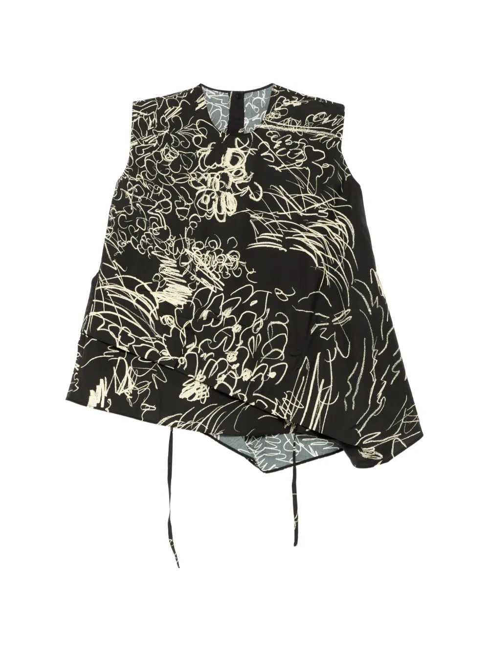 JNBY Top mit Blumen-Print - Schwarz