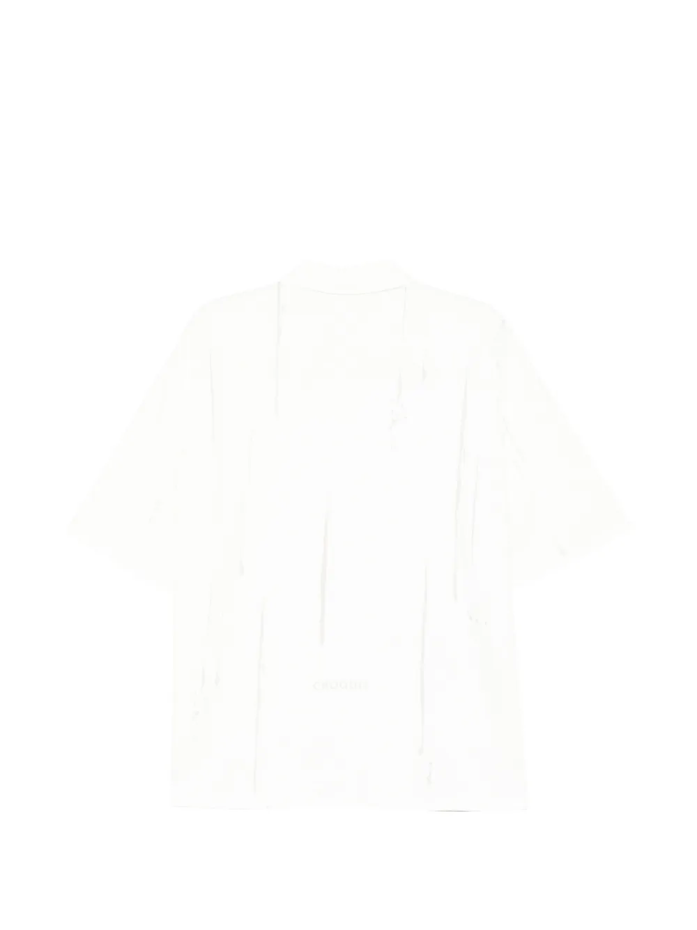 CROQUIS Poloshirt met grafische print Wit