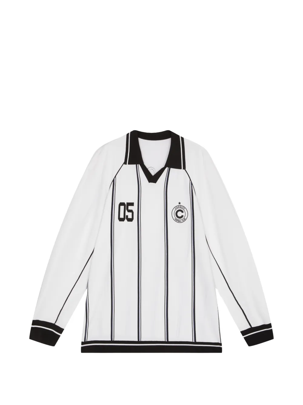 CROQUIS Gestreiftes Langarmshirt - Weiß