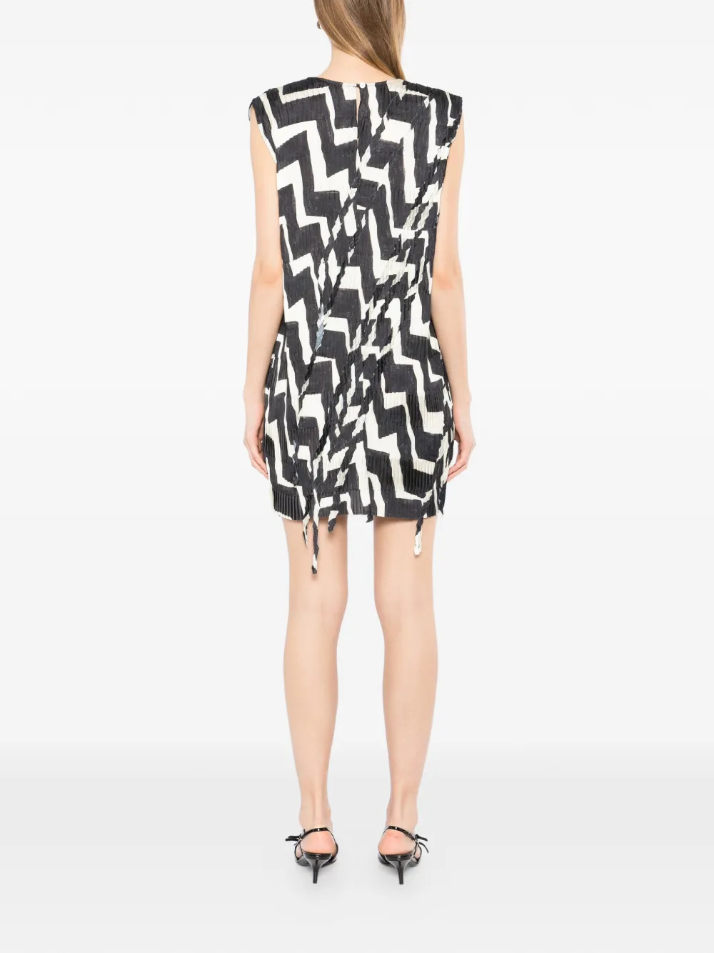 JNBY Mini-jurk met zigzagprint Zwart