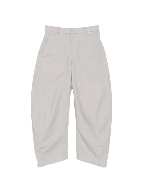 CROQUIS rivet-trim barrel trousers