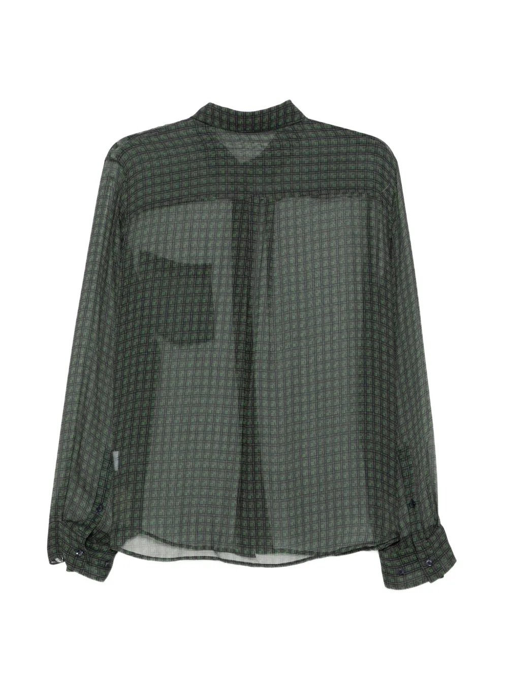 JNBY Geruite zijden blouse Groen