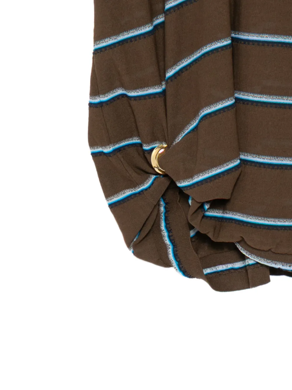 JNBY Gestreepte top met gespdetail Bruin