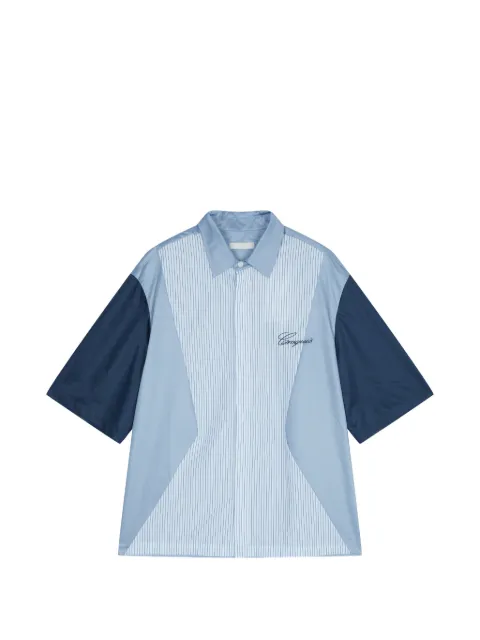 CROQUIS panelled striped shirt