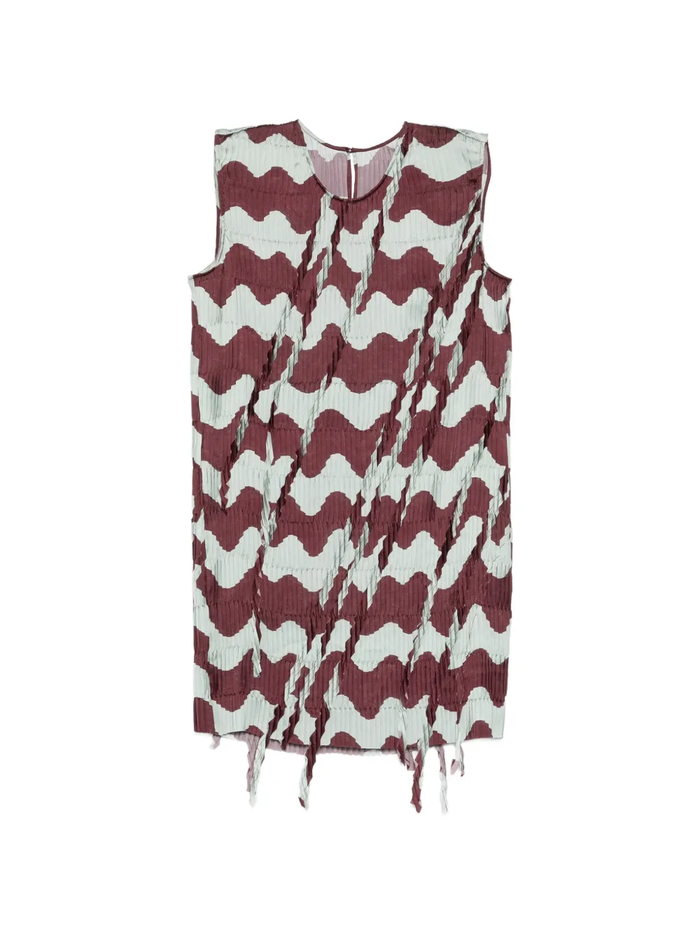 Jnby Pleated Mini Dress In Red