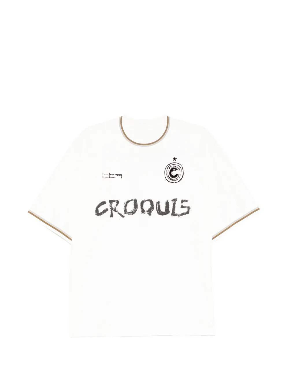 CROQUIS T-Shirt mit kurzen Ärmeln - Weiß