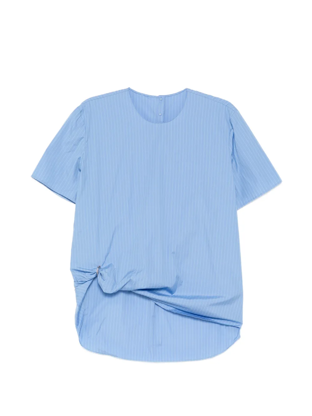 JNBY Blusa gessata con pieghe