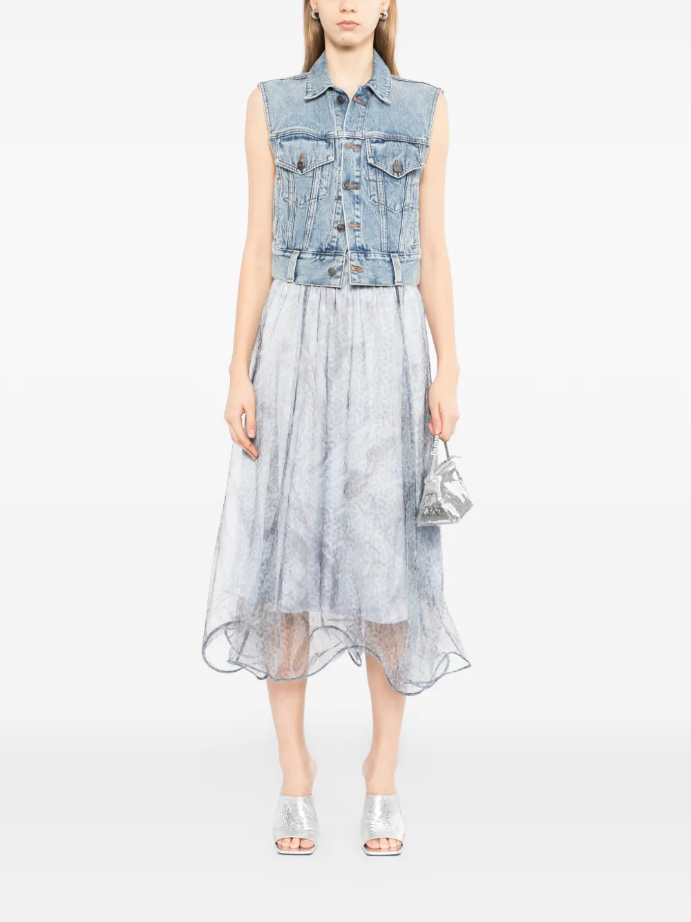JNBY Midi-rok met paisley-print Blauw
