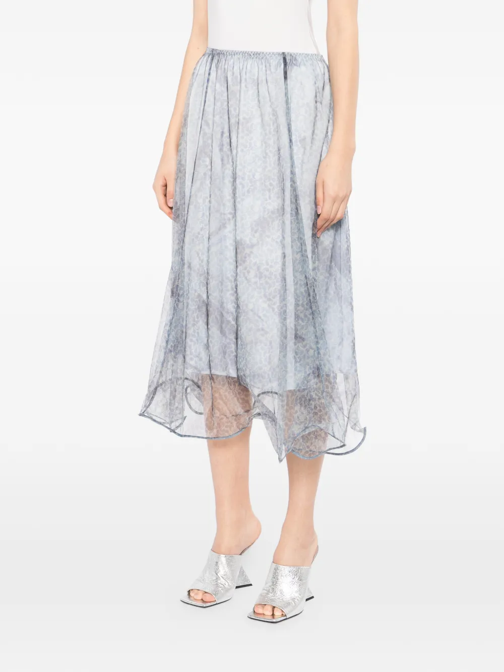 JNBY Midi-rok met paisley-print Blauw