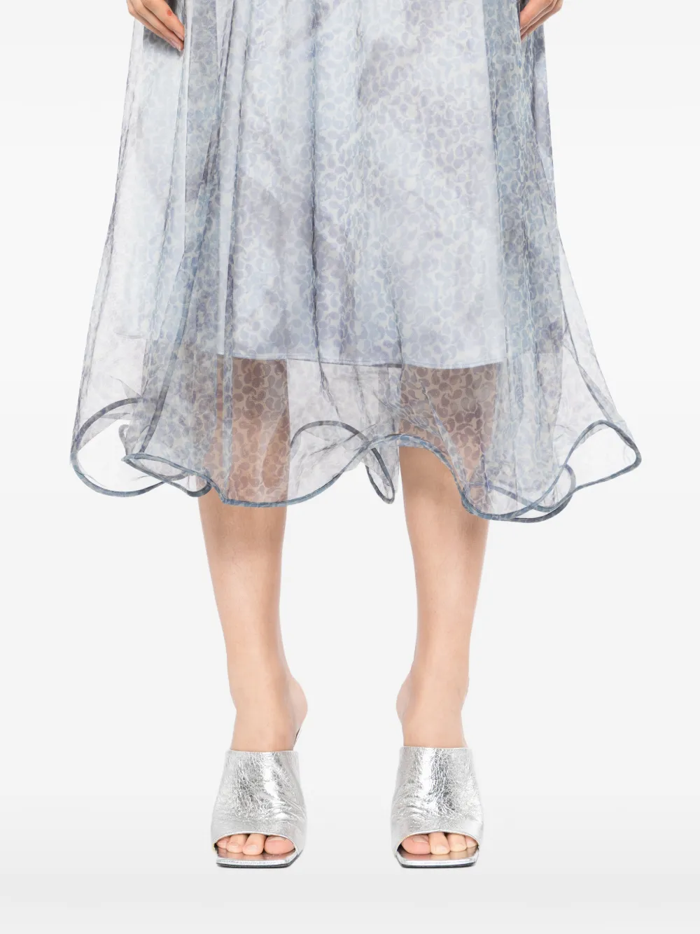 JNBY Midi-rok met paisley-print Blauw