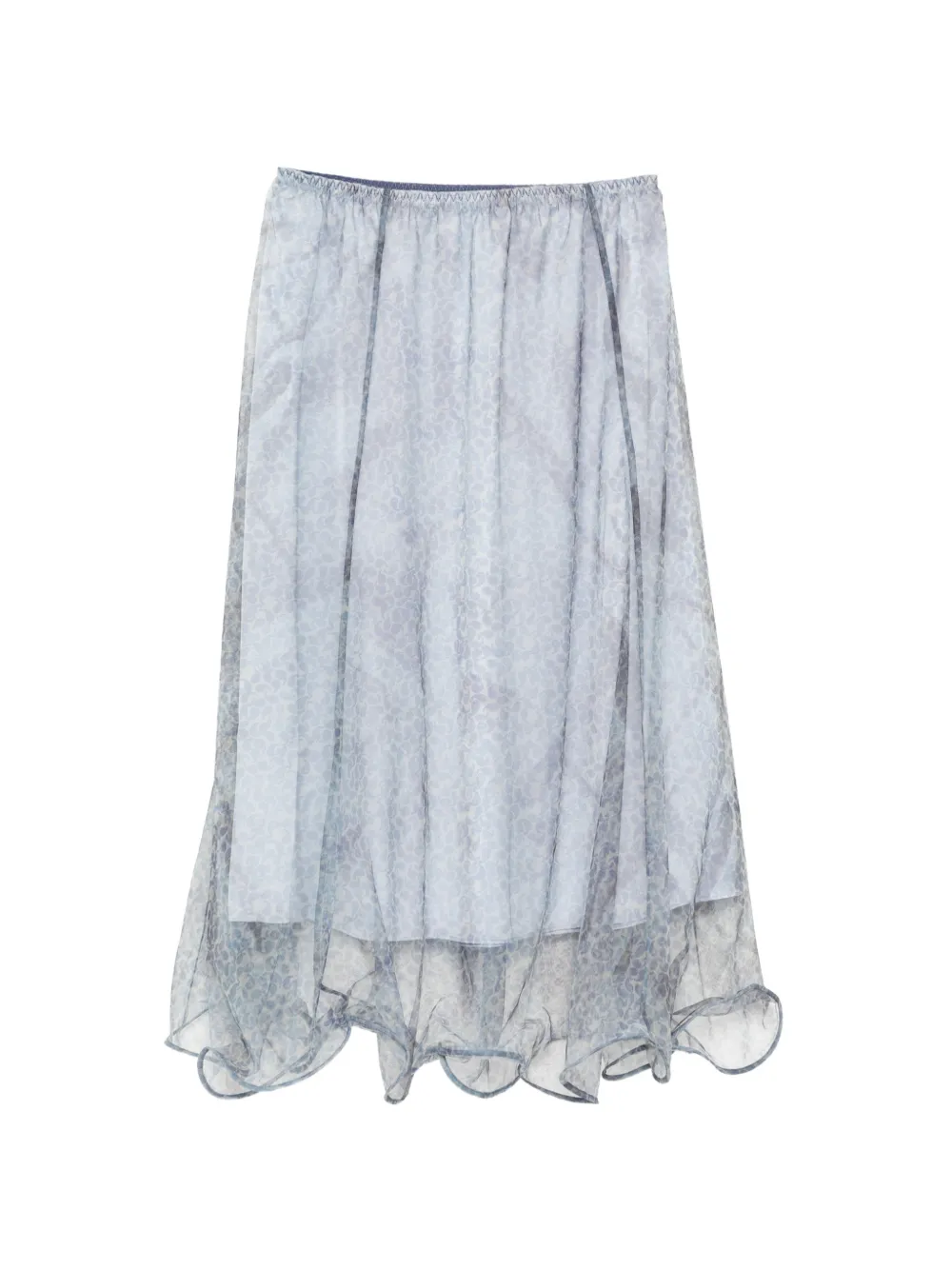 Jnby Paisley-print Midi Skirt In Silver