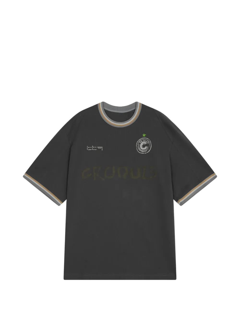 CROQUIS t-shirt à logo brodé - Gris