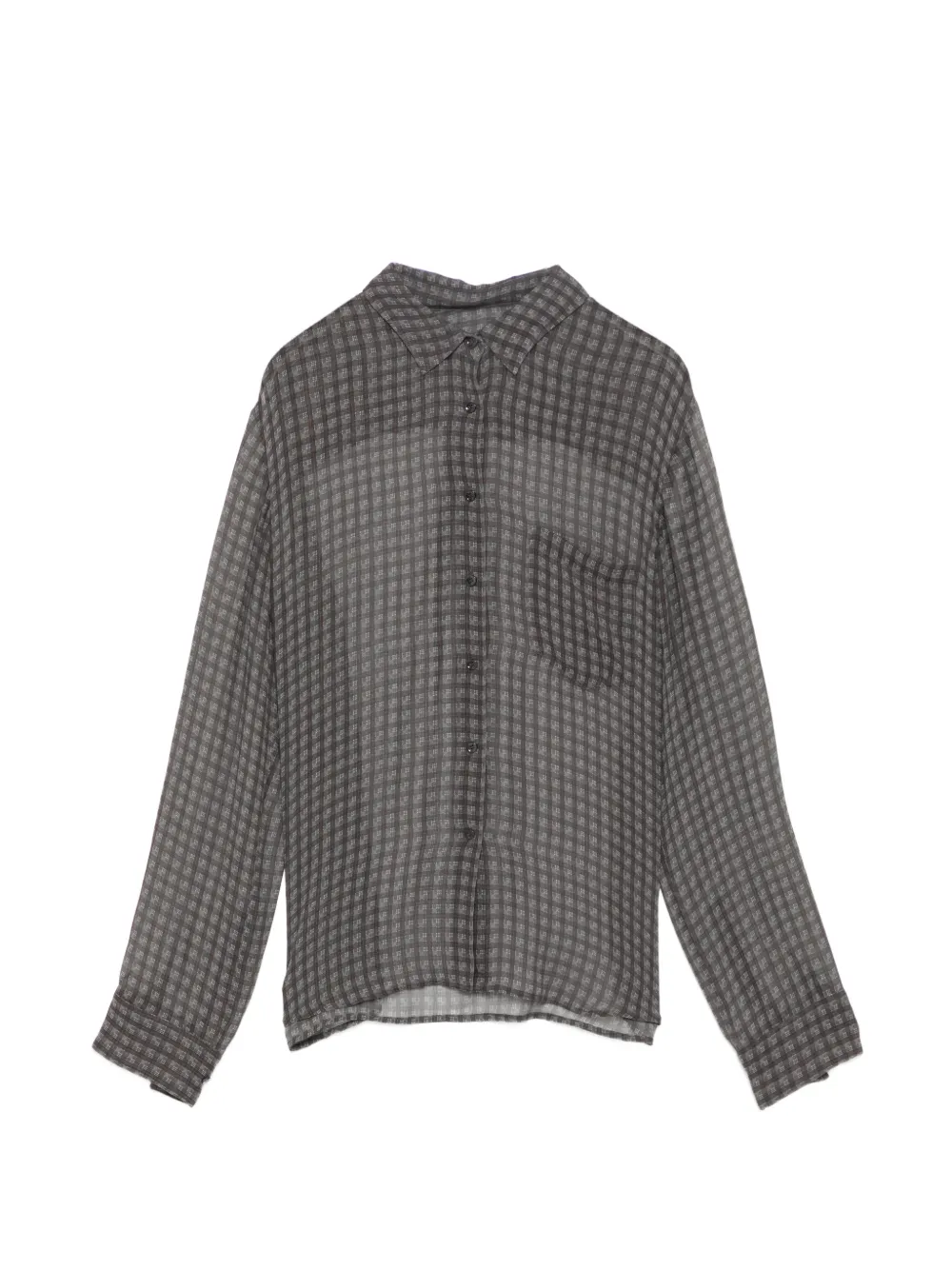 Jnby Plaid Shirt In Gray