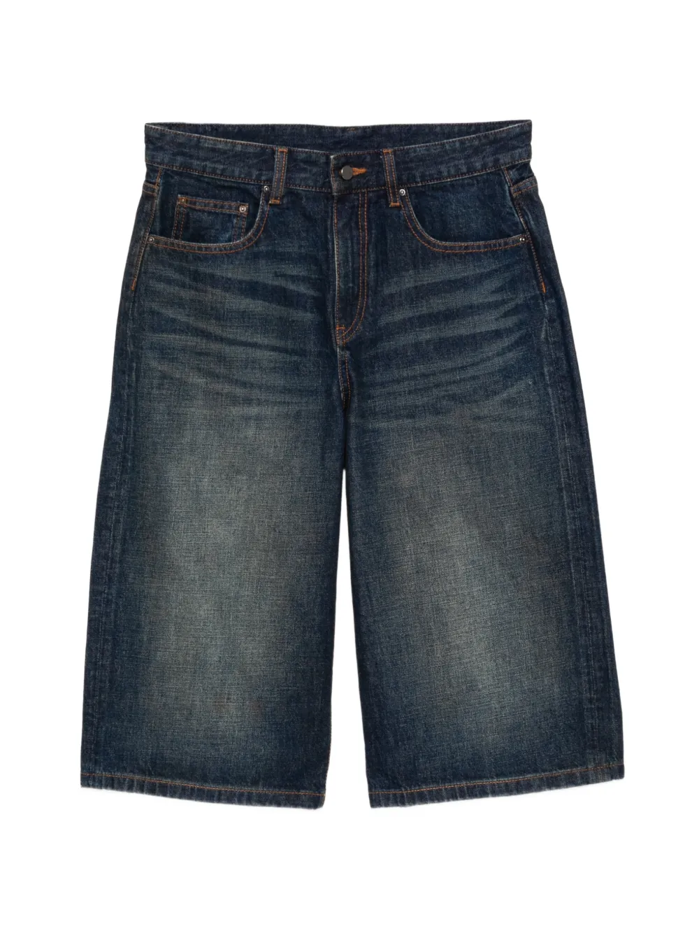 JNBY Vintage Wash Shorts im Distressed-Look - Blau