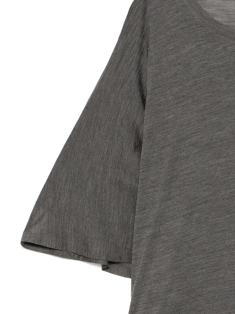 LESS Asymmetrische top met korte mouwen Grijs