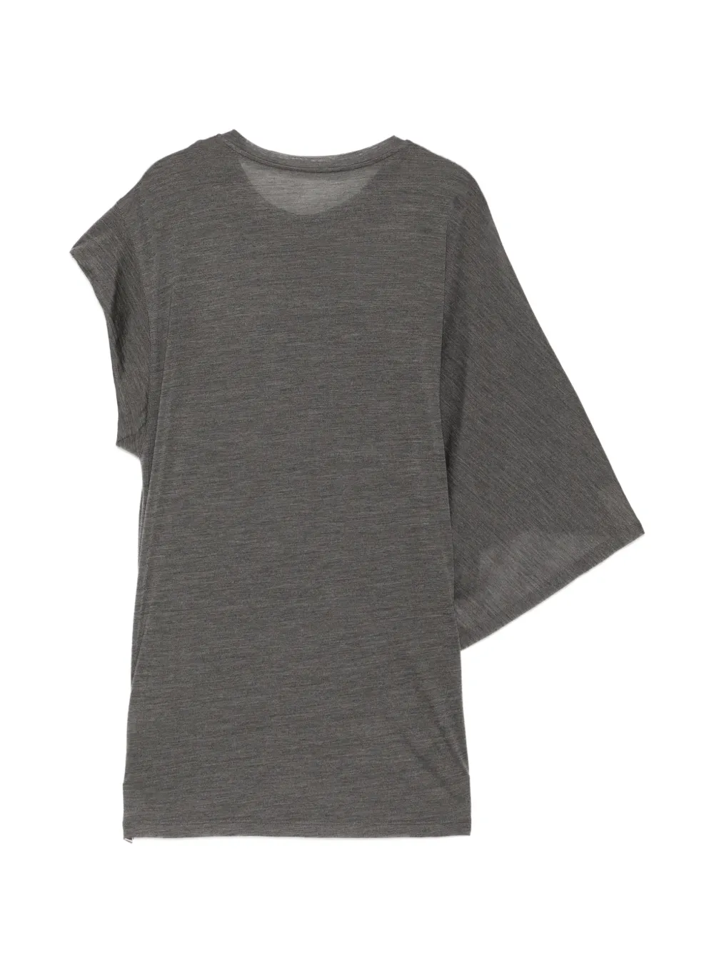 LESS Asymmetrische top met korte mouwen Grijs