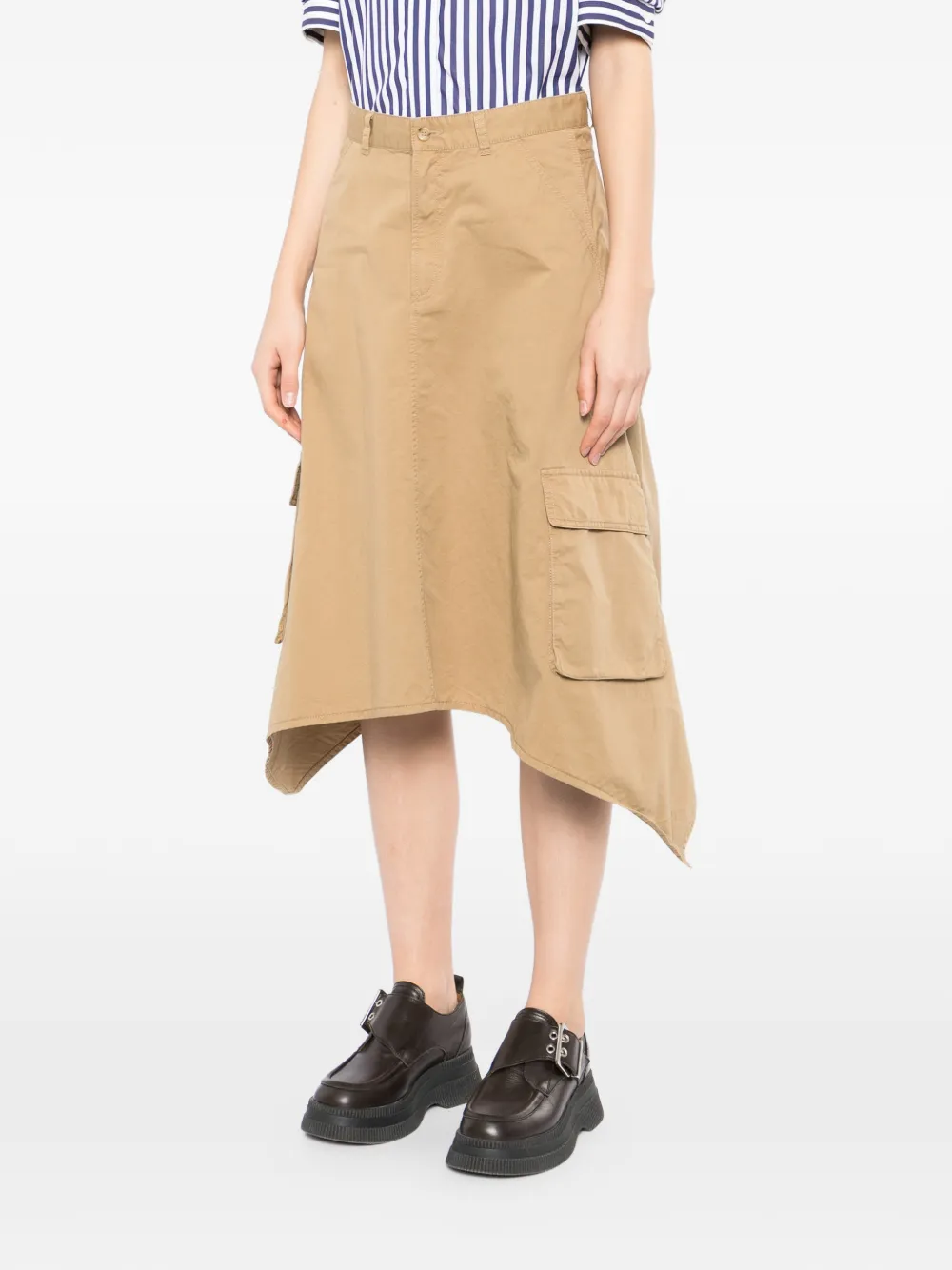 JNBY Gedeconstrueerde midi-rok Beige