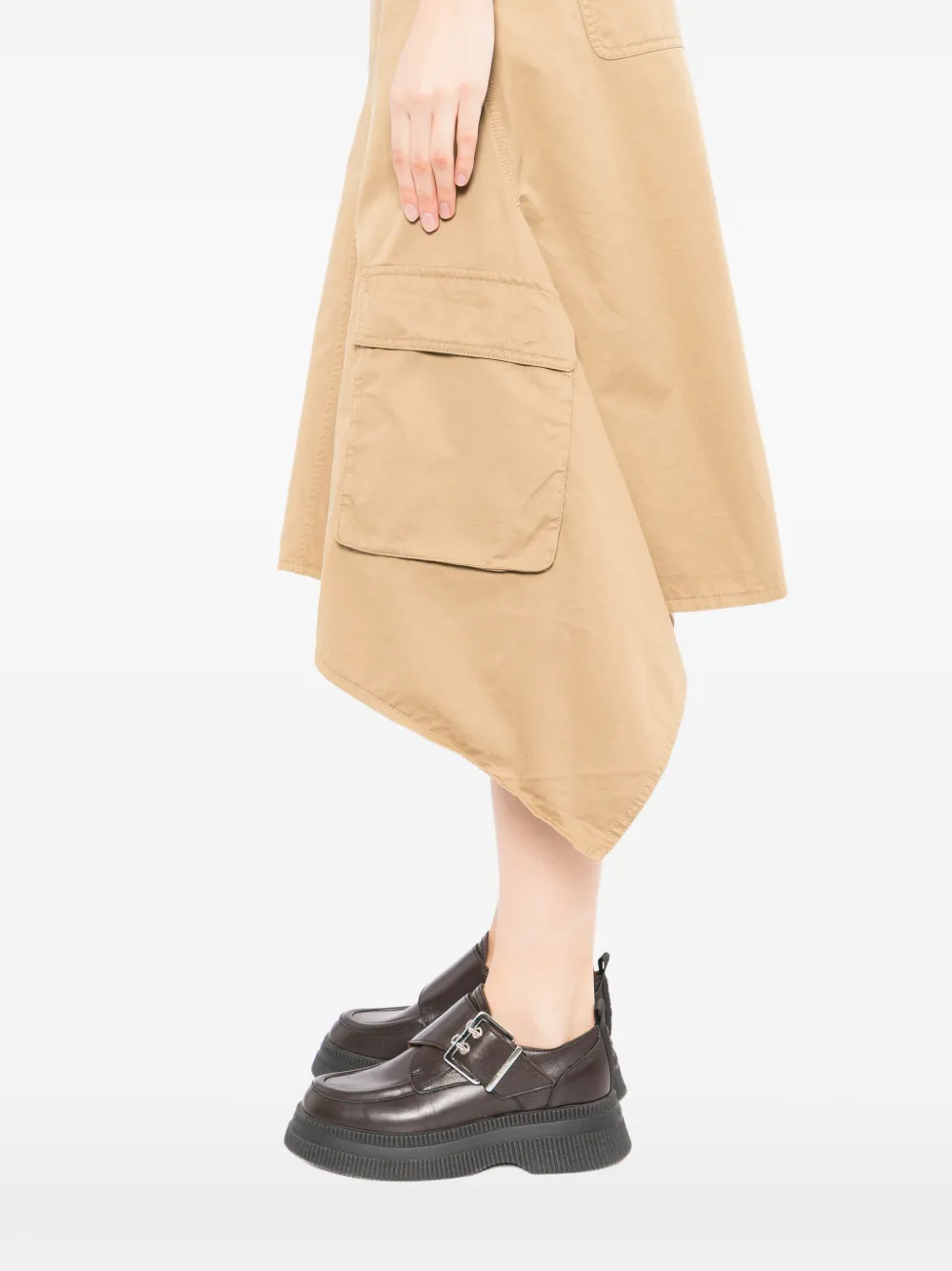 JNBY Gedeconstrueerde midi-rok Beige