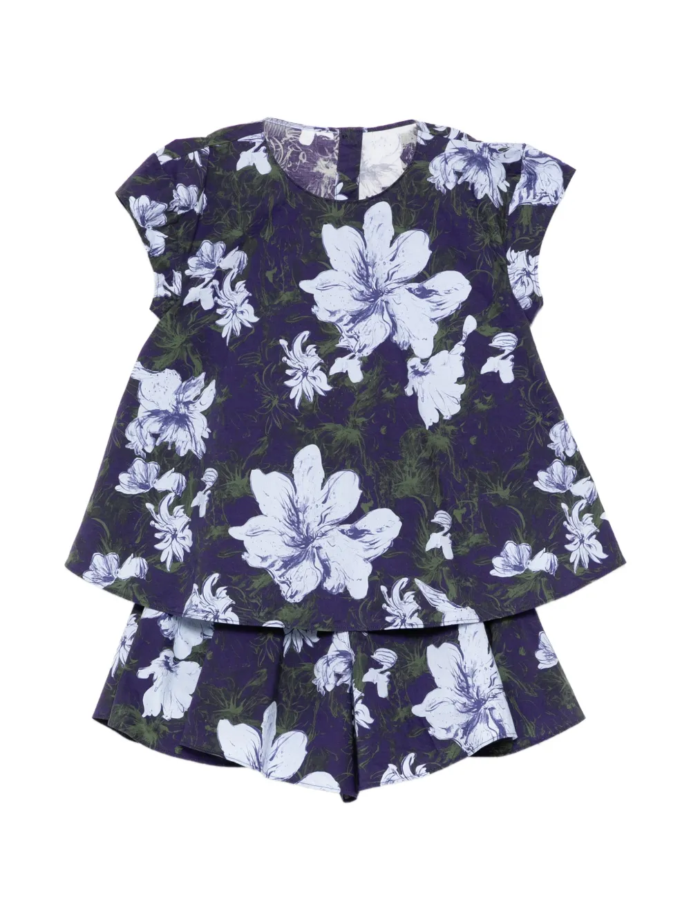 jnby by JNBY Set top e shorts a fiori - Viola