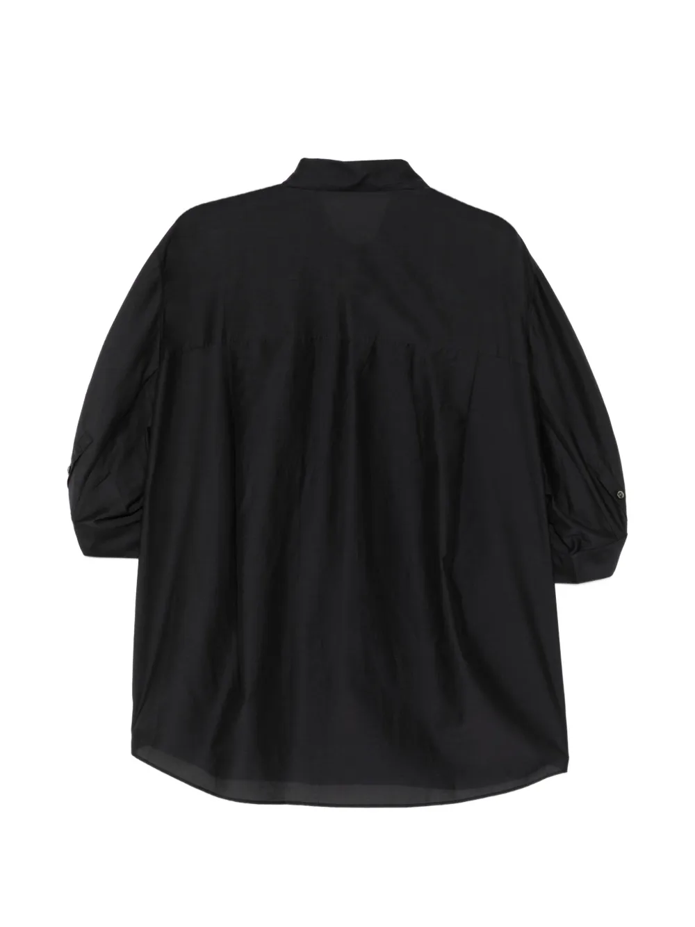 JNBY Veelzijdige gedrapeerde blouse Zwart