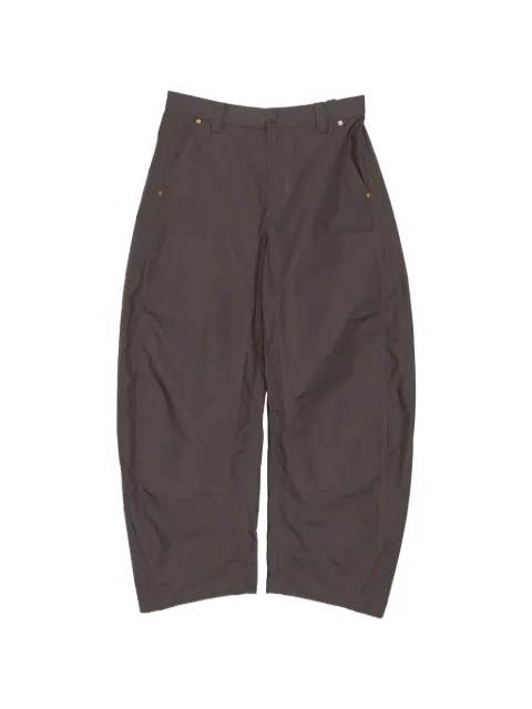 CROQUIS rivet-trim barrel trousers