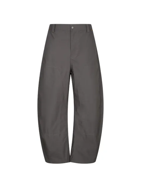 CROQUIS rivet-trim barrel trousers