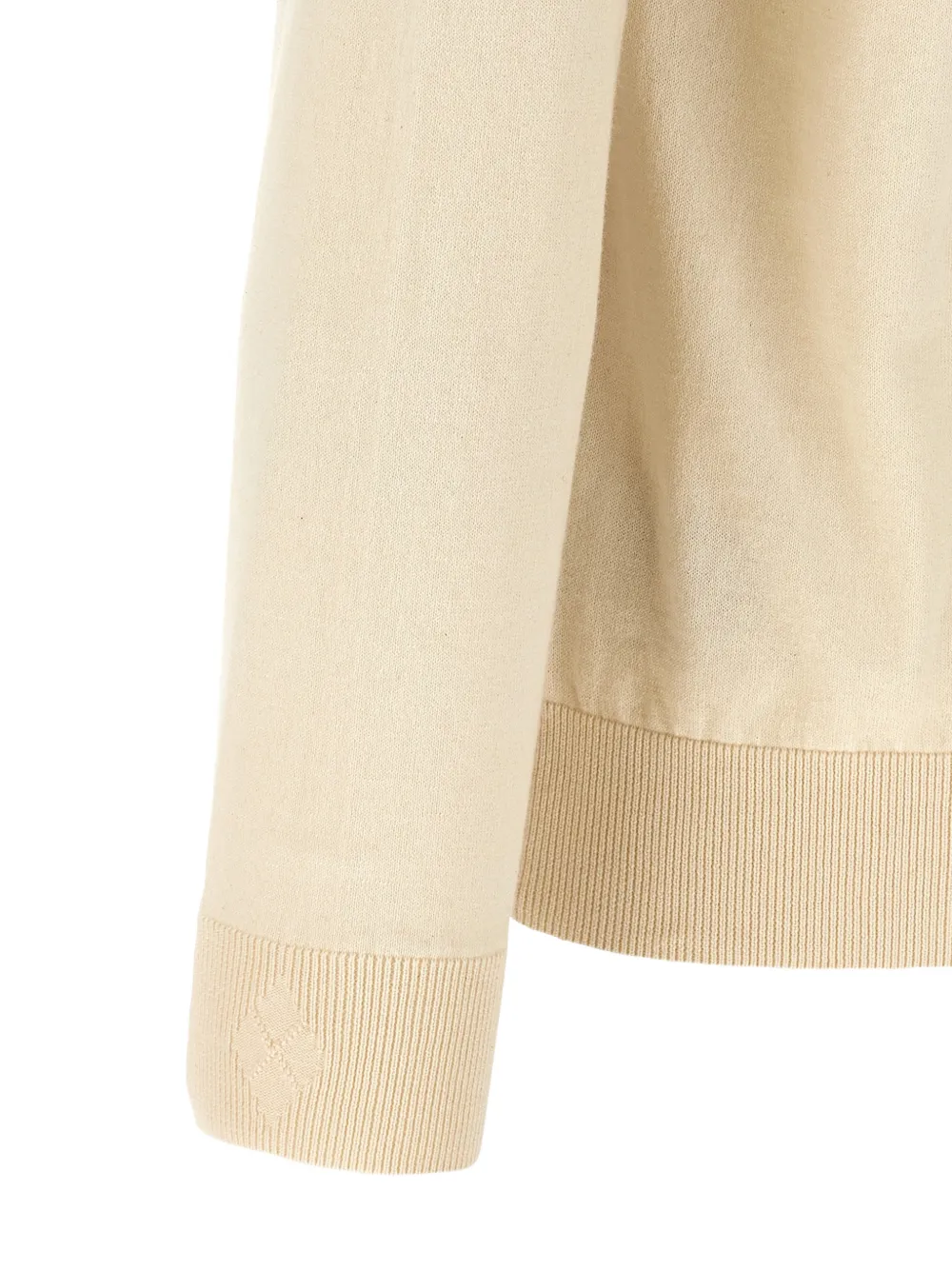 Ballantyne Trui met ronde hals en argyle-patroon Beige