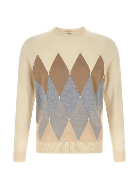 Ballantyne argyle-pattern crew-neck sweater