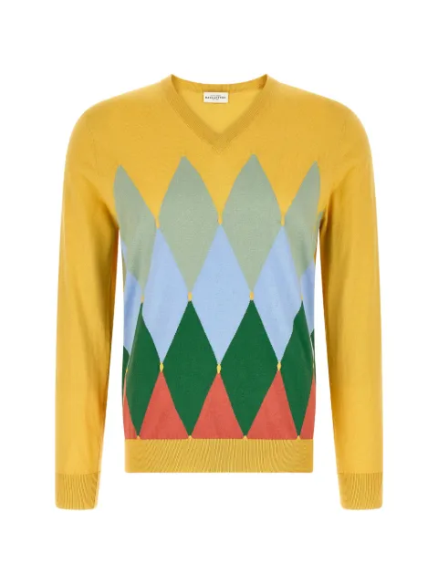 Ballantyne argyle-pattern V-neck sweater