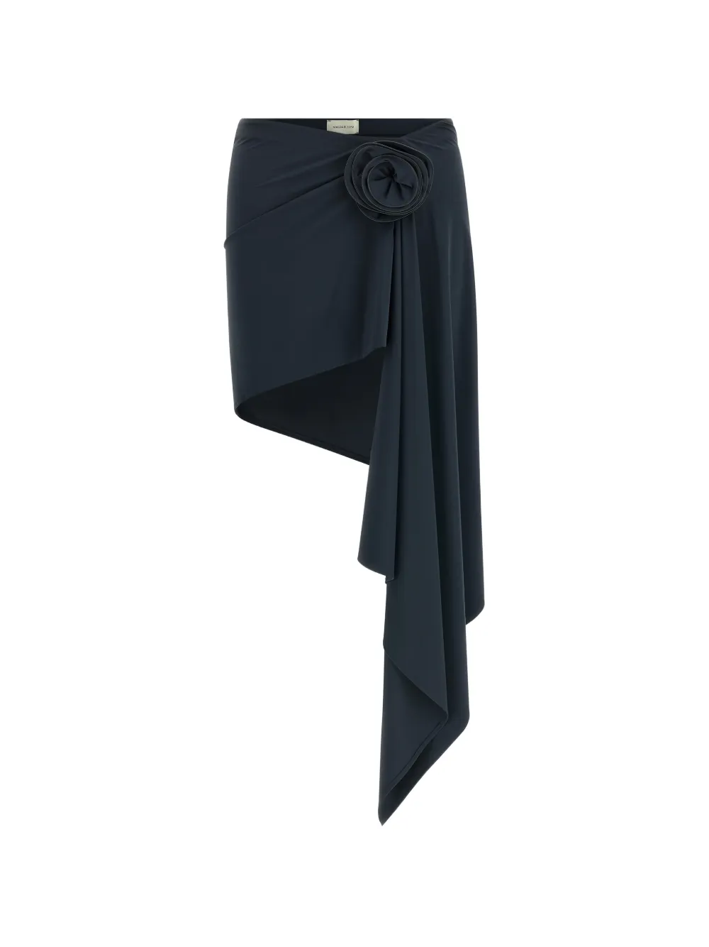 Magda Butrym floral-appliqué asymmetrical cover-up - Grigio