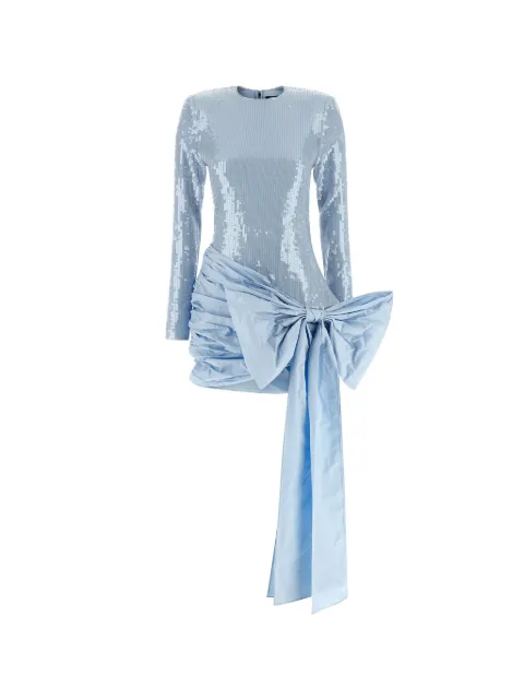 ROTATE BIRGER CHRISTENSEN Pailletten-Minikleid mit Schleife