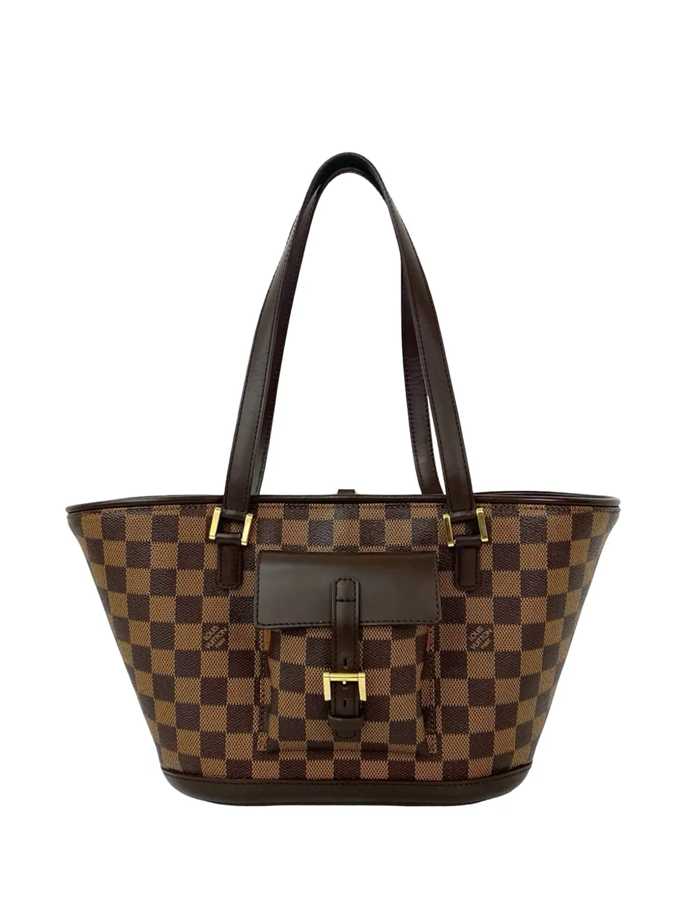 Louis Vuitton Pre-Owned 2004 Damier Ebene Manosque PM shoulder bag - Brown