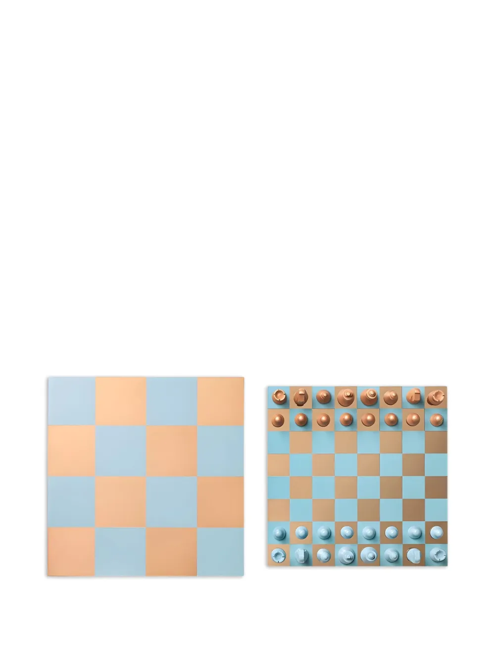 Printworks Art of Chess-Mirror board game (5.5cm x 28cm x 28cm) - Blu