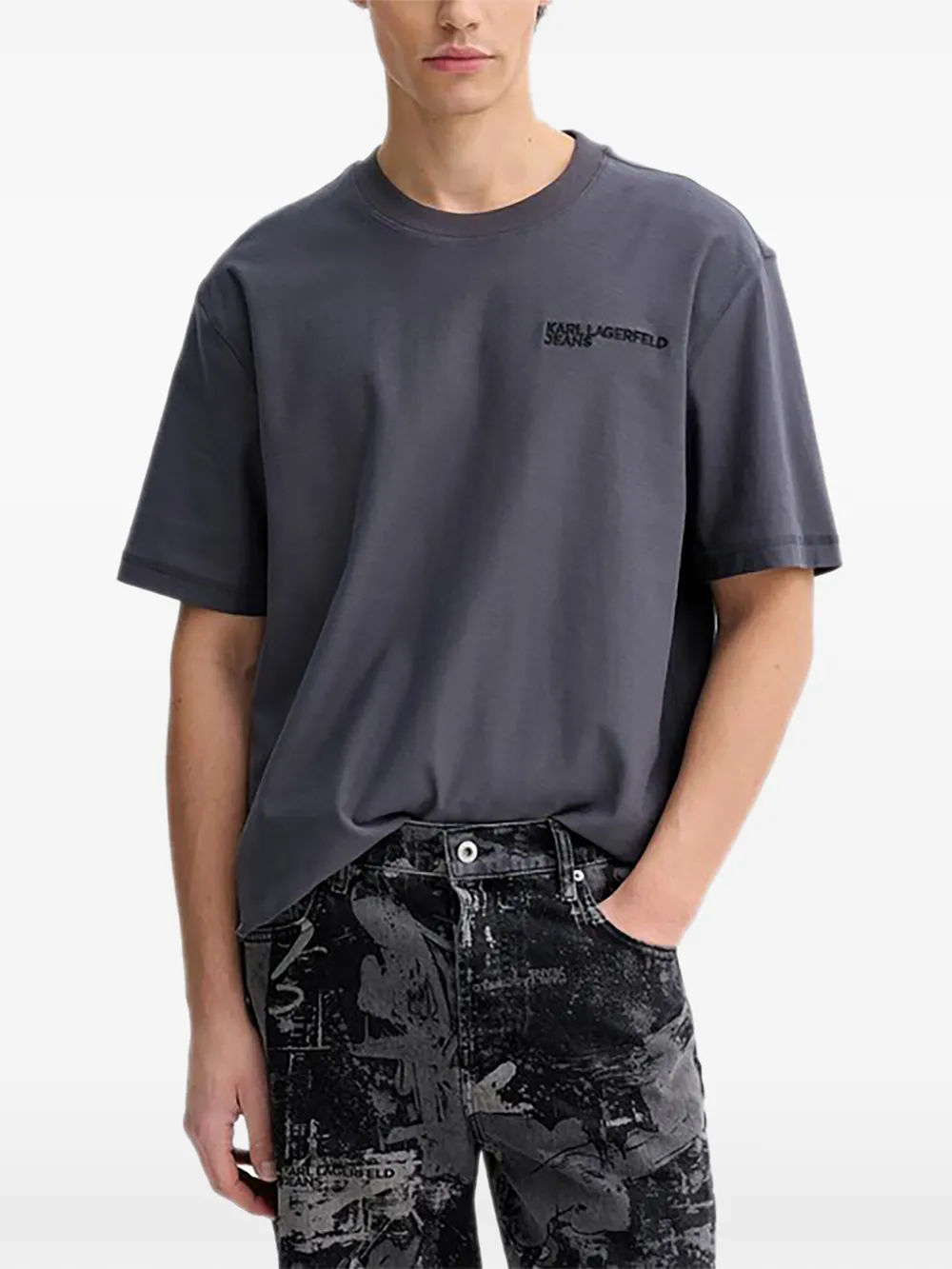 Karl Lagerfeld Jeans logo T-shirt - Grau