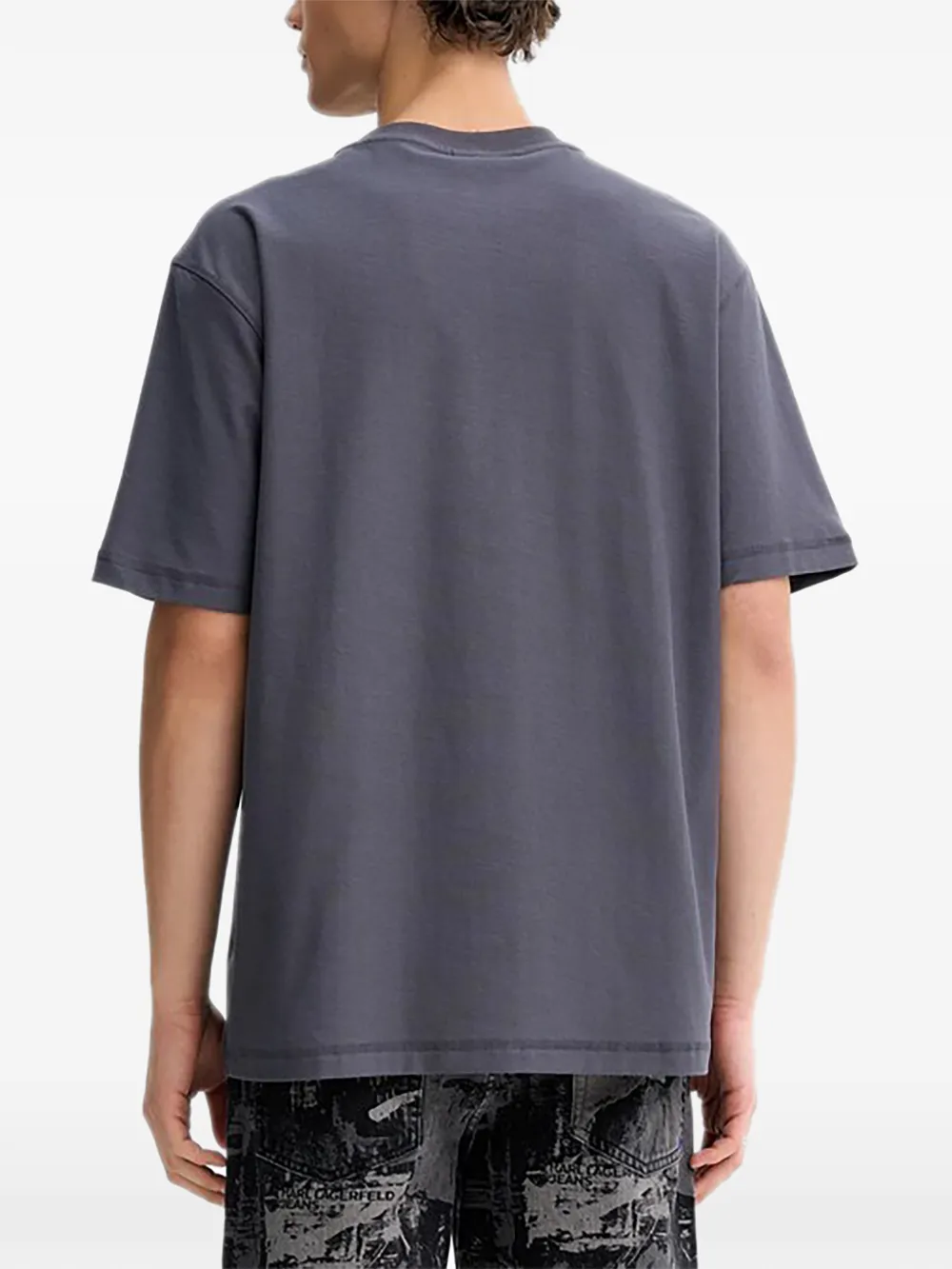 Karl Lagerfeld Jeans T-shirt met logo Grijs