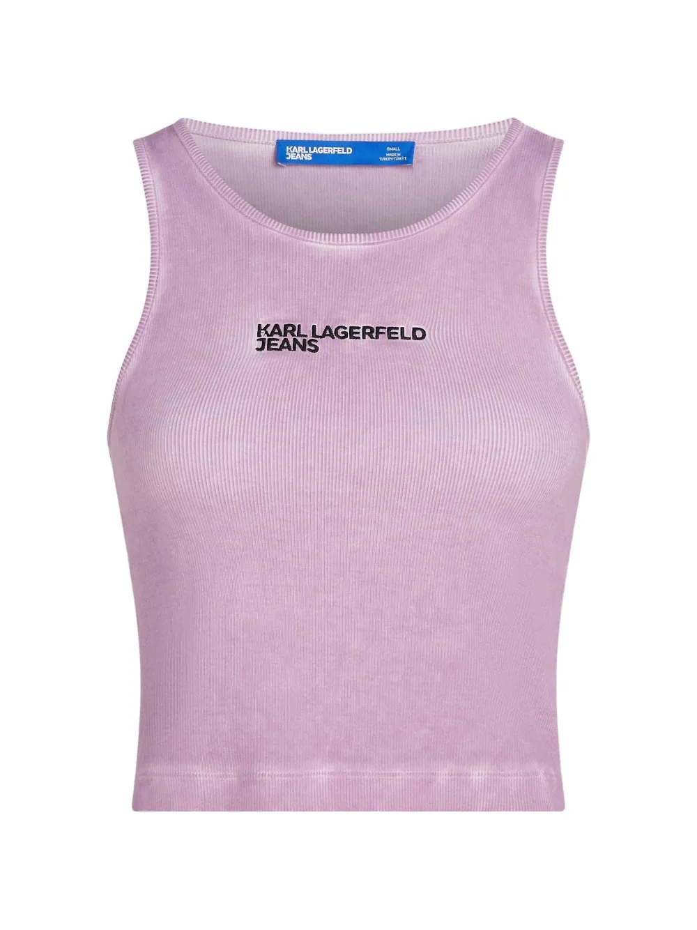Karl Lagerfeld Jeans washed ribbed tank top Paars