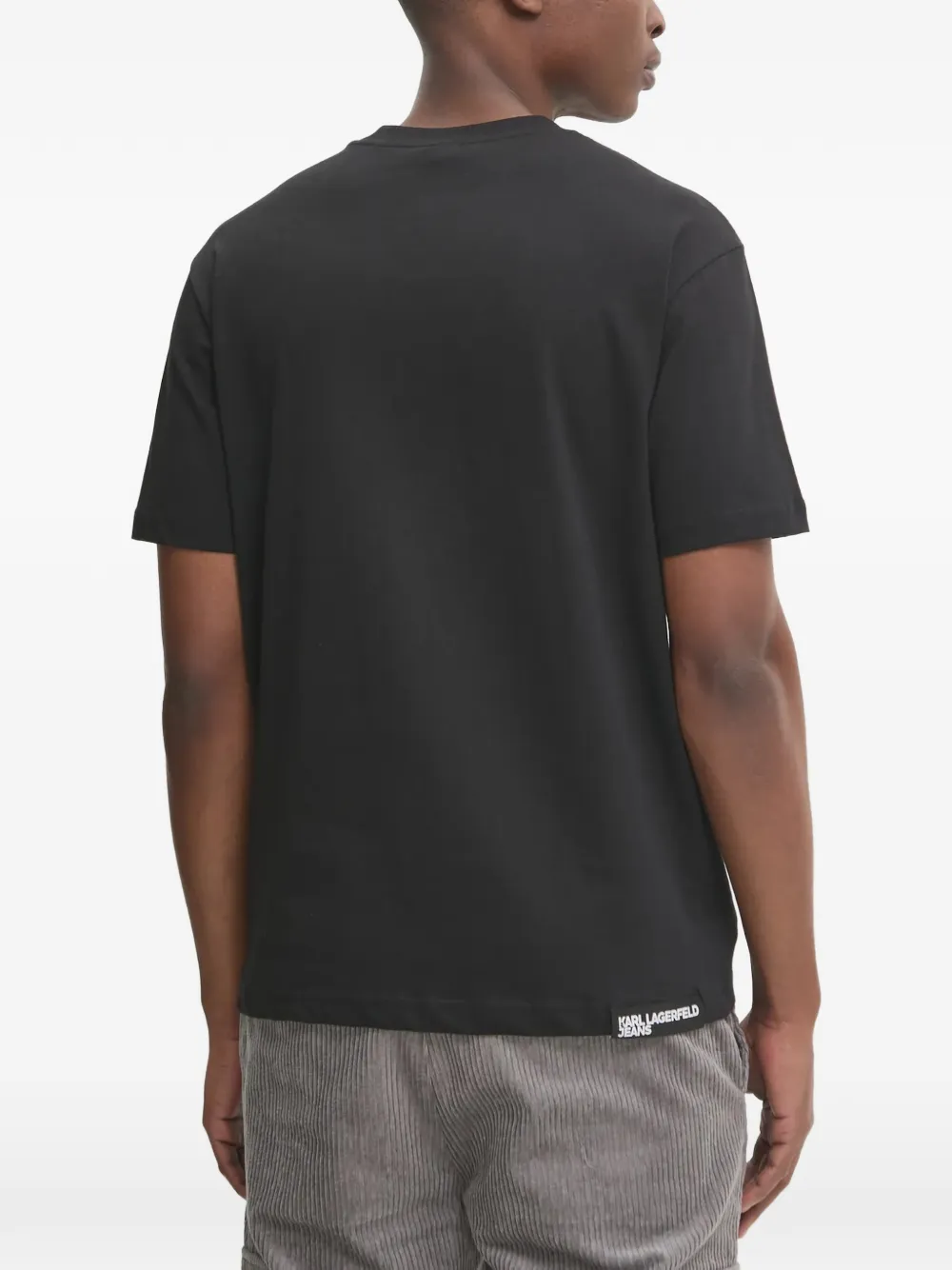 Karl Lagerfeld Jeans logo-print T-shirt Zwart