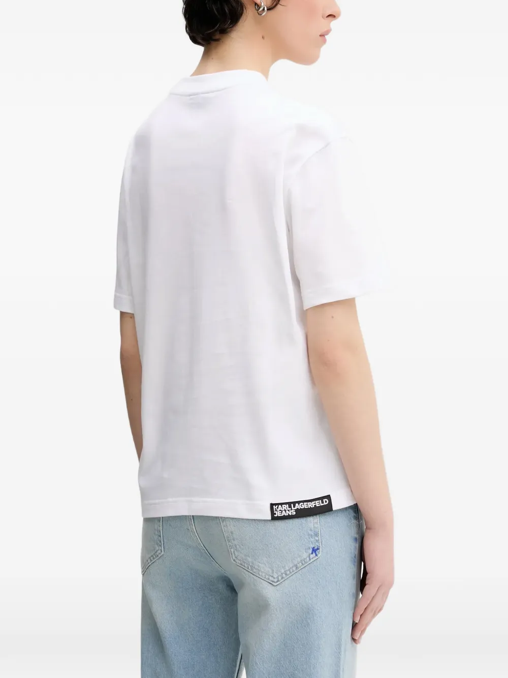 Karl Lagerfeld Jeans T-shirt met print Wit