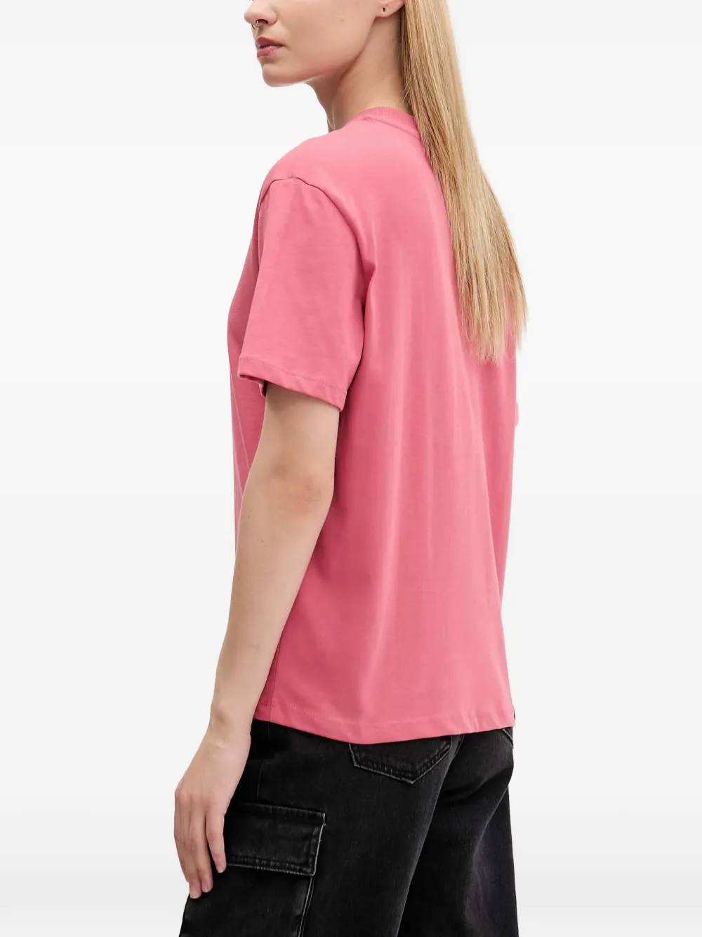 Karl Lagerfeld Jeans T-shirt met logo Roze