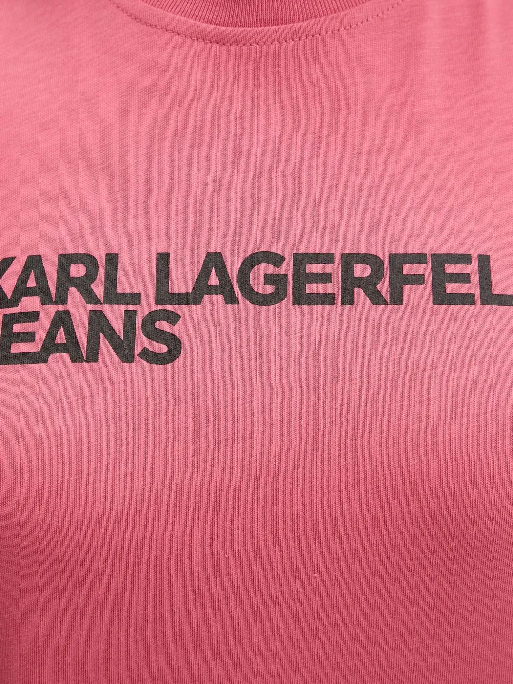Karl Lagerfeld Jeans T-shirt met logo Roze