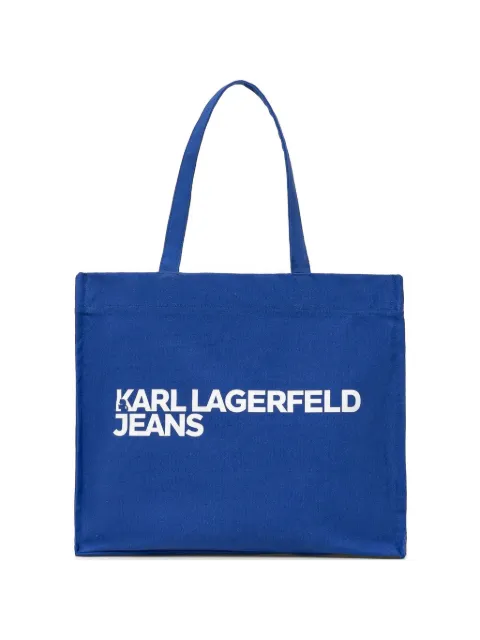 Karl Lagerfeld Jeans tote con logo estampado