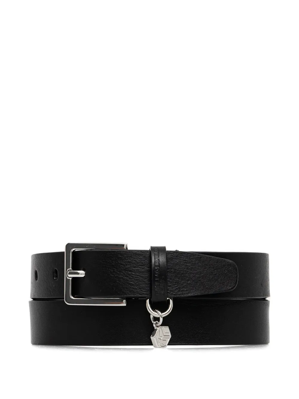Karl Lagerfeld Jeans logo-charm belt - Nero