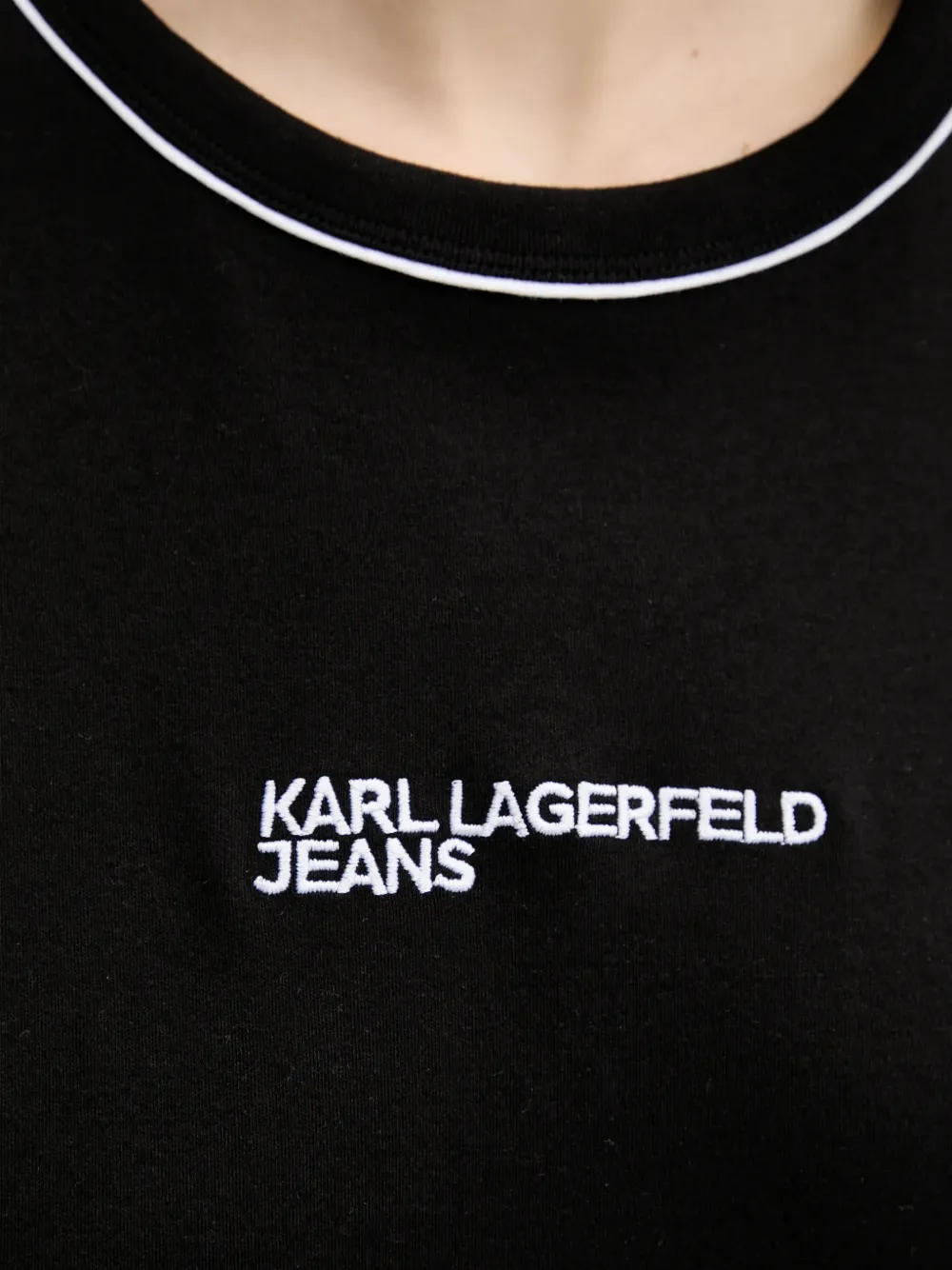 Karl Lagerfeld Jeans T-shirt met logo Zwart