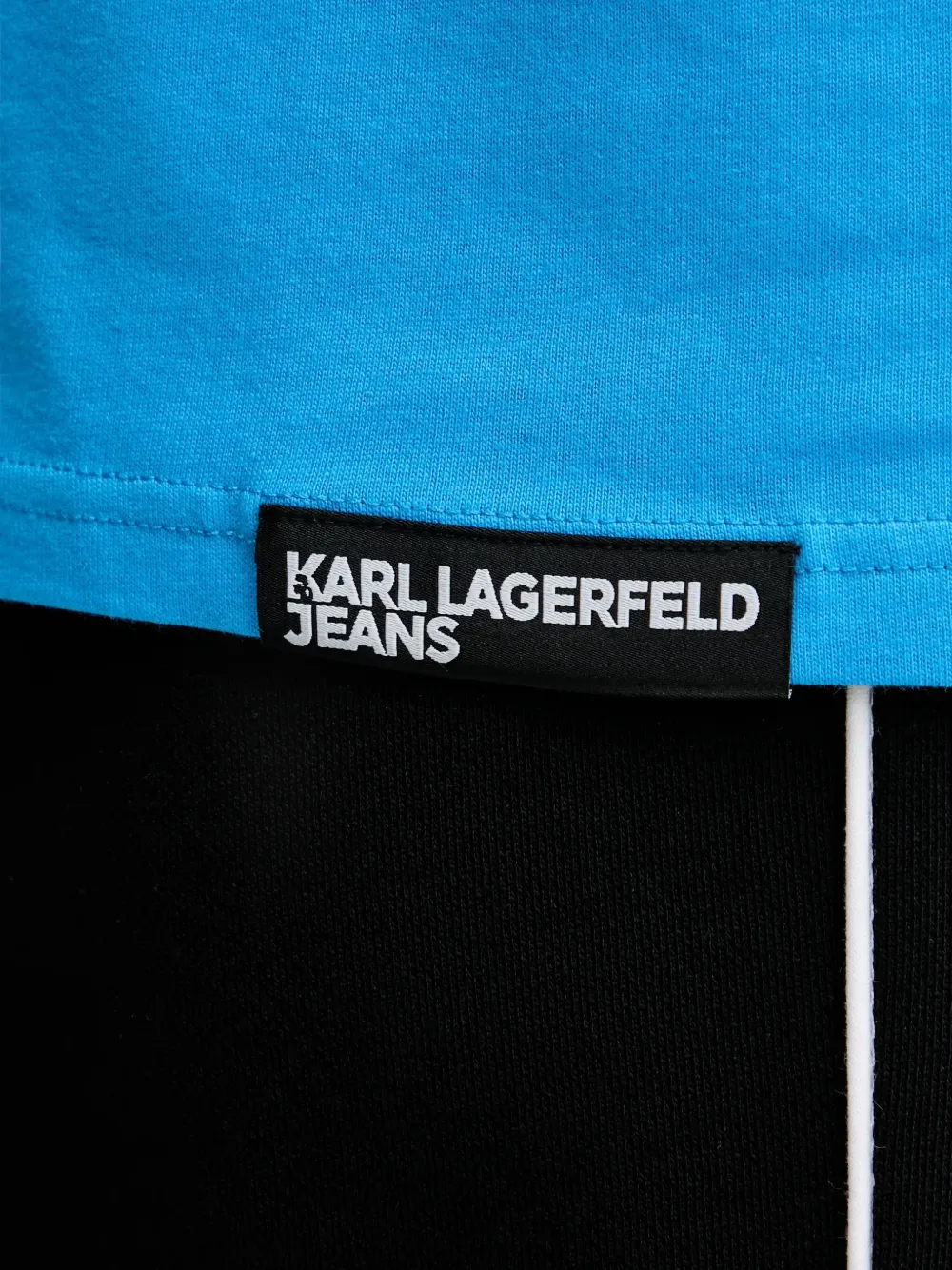 Karl Lagerfeld Jeans T-shirt met logoprint Blauw
