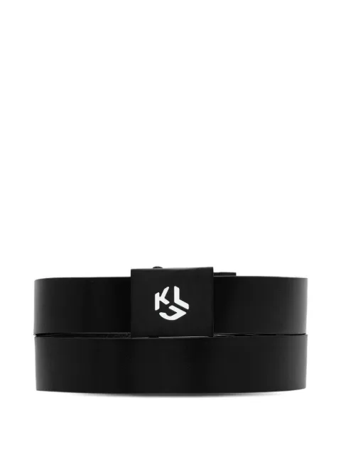 Karl Lagerfeld Jeans logo-plaque belt