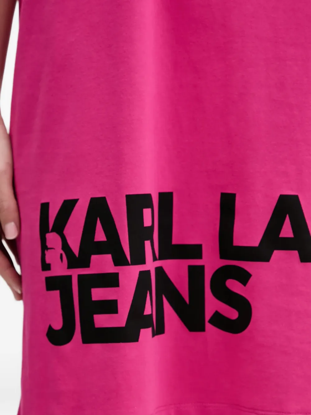 Karl Lagerfeld Jeans T-shirtjurk met korte mouwen Roze