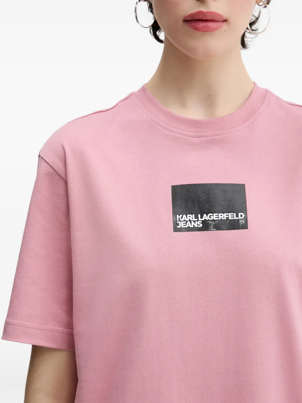 Karl Lagerfeld Jeans T-shirtjurk Roze