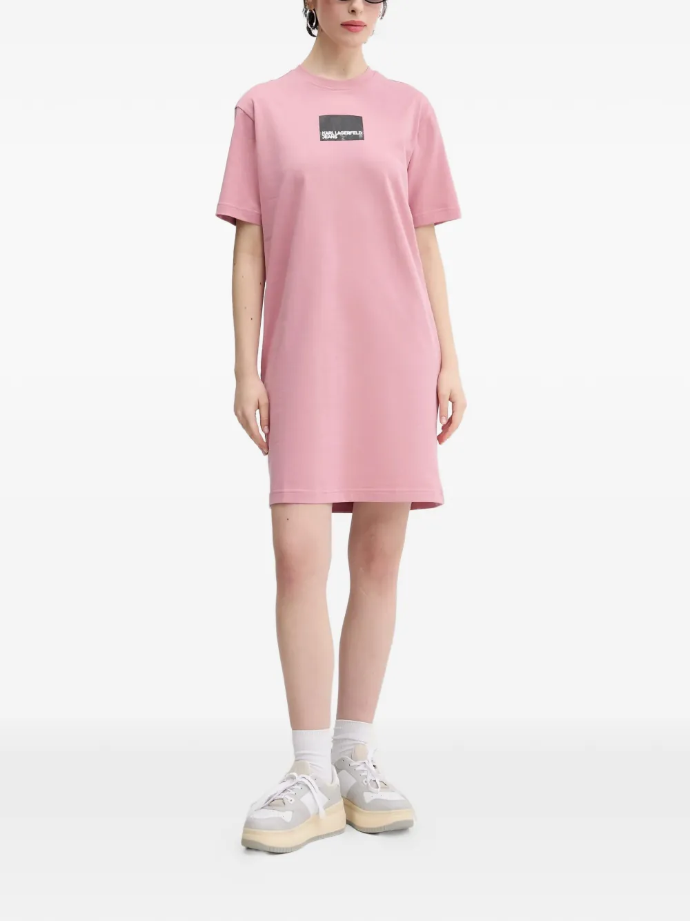 Karl Lagerfeld Jeans T-shirtjurk Roze