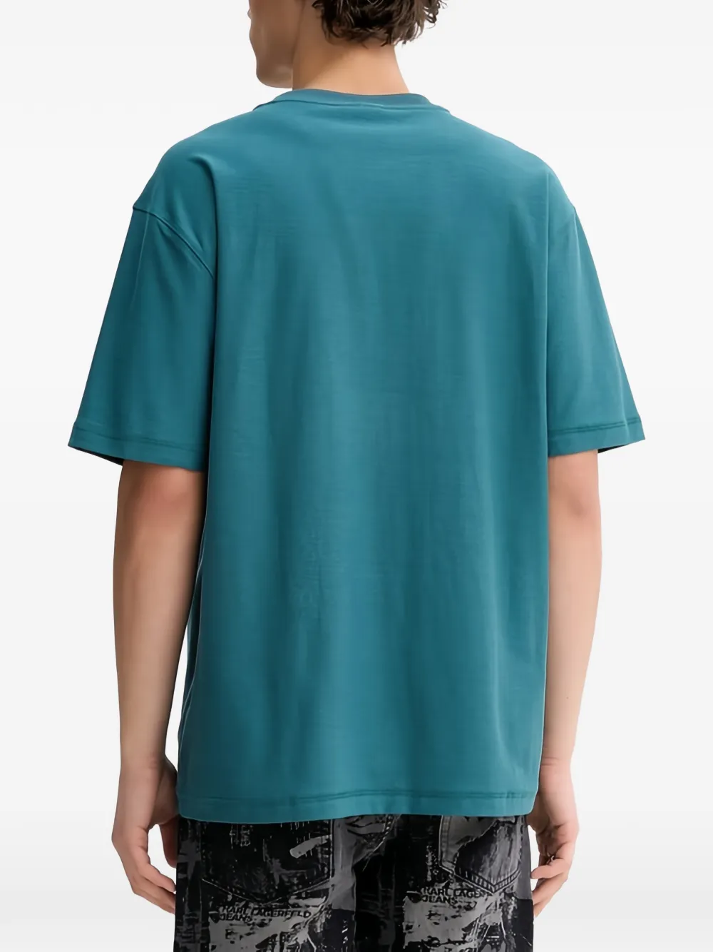Karl Lagerfeld Jeans T-shirt met logo Blauw